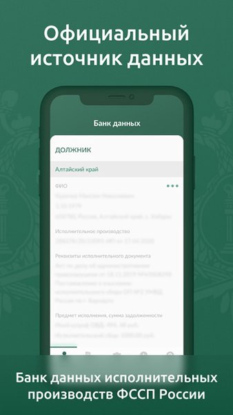 ФССП: судебные приставы России — Финансы, скриншот интерфейса 4