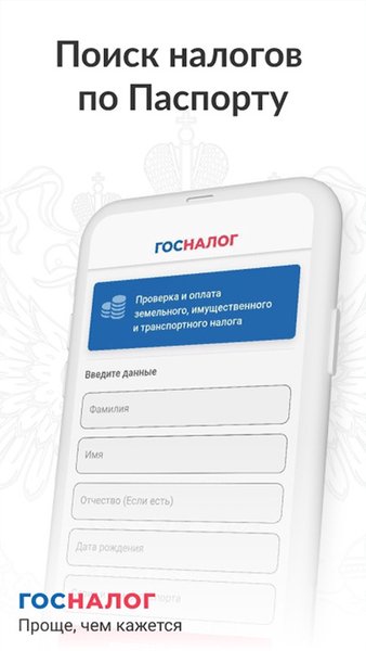 Гос налог - долги по налогам — Финансы, скриншот интерфейса 2