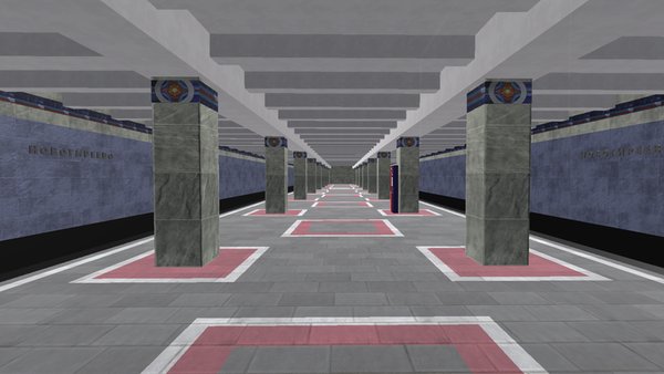 Машинист Московского Метро 3Д — Симуляторы, скриншот интерфейса 3
