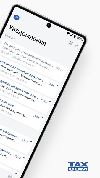 Такском Информер — Бизнес, скриншот интерфейса 2