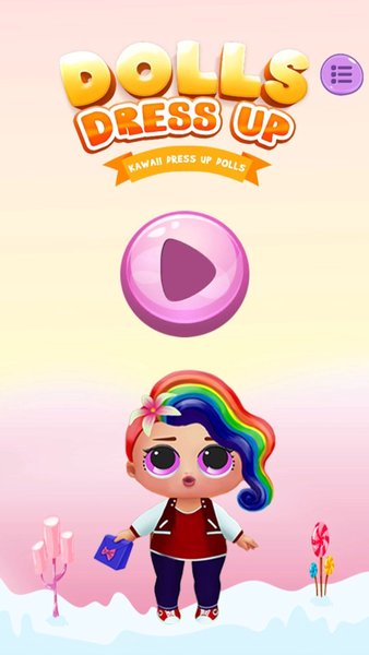 Dolls Dress Up Game — Симуляторы, скриншот интерфейса 1