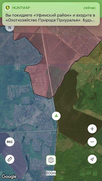  Карта охотника. Офлайн GPS навигатор и геотрекер — Карты и навигация, скриншот интерфейса 5