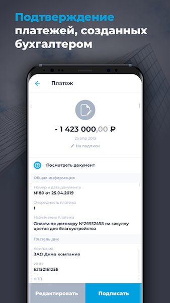 Локо Бизнес — Финансы, скриншот интерфейса 3