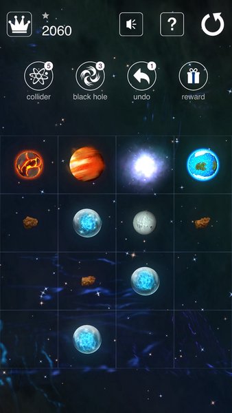 Space Galaxy 2048 — Головоломки, скриншот интерфейса 1