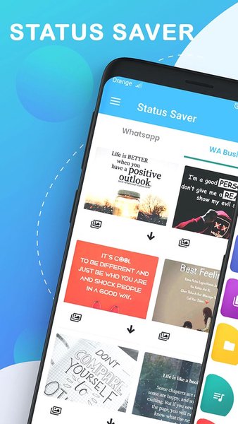 WhatsApp Status Saver & Cleaner - Сохранить статус — Инструменты, скриншот интерфейса 1
