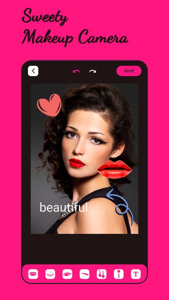 Sweety Makeup Camera — Персонализация, скриншот интерфейса 4