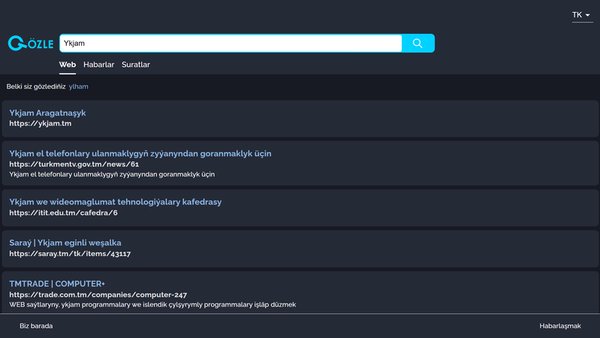 Gozle — Инструменты, скриншот интерфейса 2