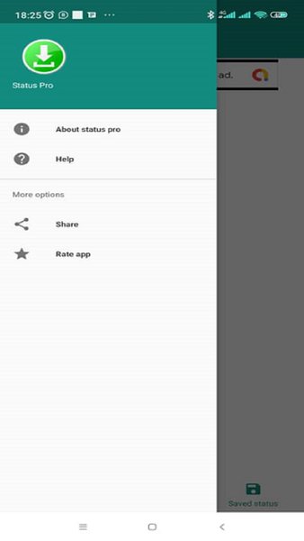 Сохранение статуса WhatsApp — Социальные, скриншот интерфейса 3