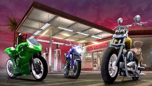 Motobikes — Гонки, скриншот интерфейса 1