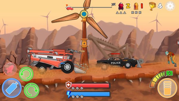 Zombie Crash Racing: Зомби гонки — Гонки, скриншот интерфейса 4