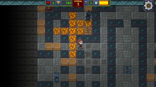 OMEGA BOMBER — Приключения, скриншот интерфейса 6