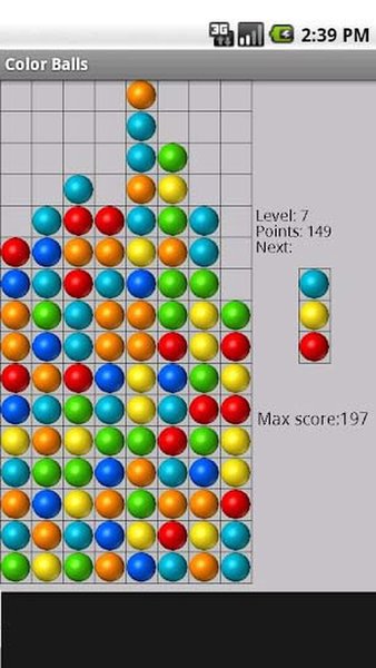 Color Balls — Головоломки, скриншот интерфейса 1