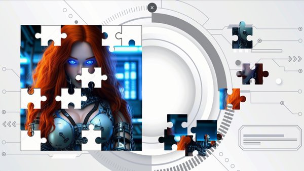 Cyberpuzzles — Пазлы, скриншот интерфейса 3