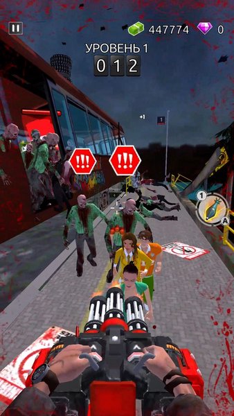 Escape from zombies — Шутеры, скриншот интерфейса 1