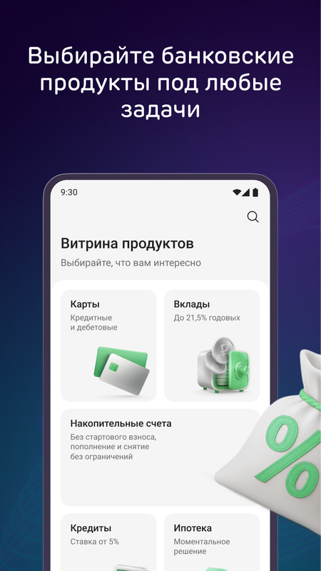 Ак Барс Онлайн — Банки, скриншот интерфейса 3
