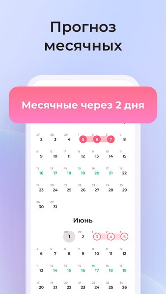 Менструальный календарь - Days — Здоровье и фитнес, скриншот интерфейса 3