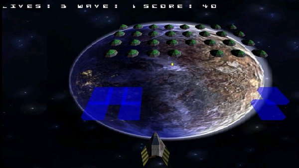 InspireInvaders — Аркады, скриншот интерфейса 1
