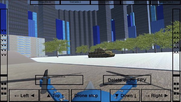 FPV drone vs tanks — Симуляторы, скриншот интерфейса 9