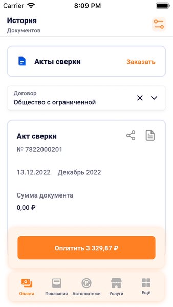 ЛКК ЮЛ Алтайэнергосбыт — Бизнес, скриншот интерфейса 6