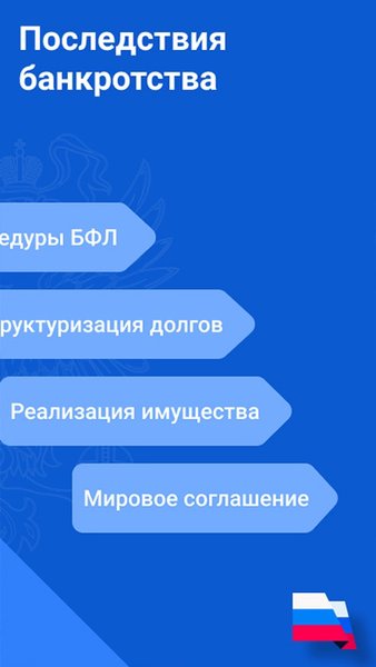 Банкротство: списание долгов ФССП через МФЦ, Госуслуги — Банки, скриншот интерфейса 4