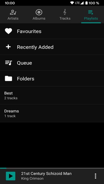 Newtone - музыкальный плеер — Музыка и аудио, скриншот интерфейса 3