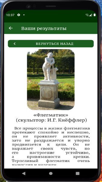 Опросник Айзенка (EPQ-R) — Медицина, скриншот интерфейса 8