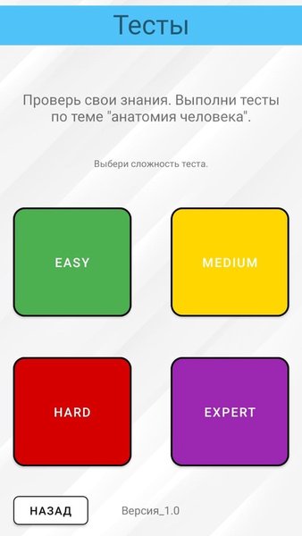 Anatom — Образование, скриншот интерфейса 2