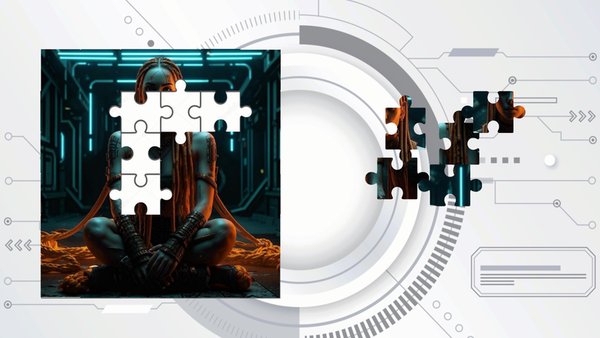 Cyberpuzzles — Пазлы, скриншот интерфейса 2