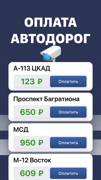 Штрафы ГИБДД официальные — Автомобили и транспорт, скриншот интерфейса 2
