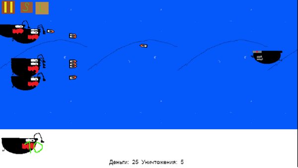 Битвы корабликов — Стратегии, скриншот интерфейса 1