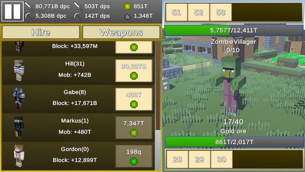 MineClicker — Аркады, скриншот интерфейса 5