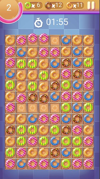 Donuts Crush Bejeweled — Пазлы, скриншот интерфейса 4