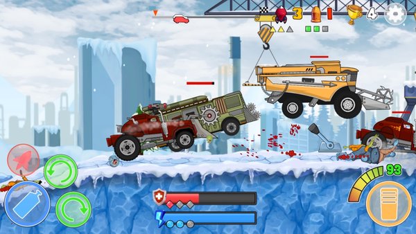 Zombie Crash Racing: Зомби гонки — Гонки, скриншот интерфейса 2
