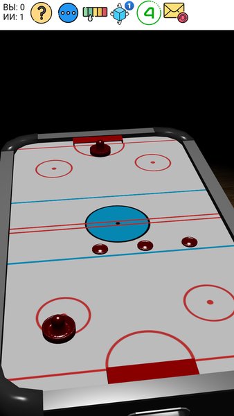 Аэрохоккей — Спортивные игры, скриншот интерфейса 1