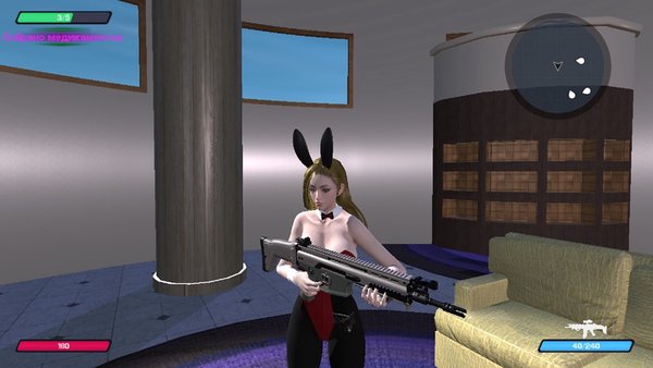 Hot Bunny Girl 3D Shooter — Шутеры, скриншот интерфейса 5