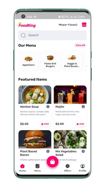 Nastasia FoodDeli — Еда и напитки, скриншот интерфейса 3