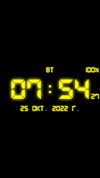 Цифровые Часы Живые Обои-7 — Инструменты, скриншот интерфейса 4