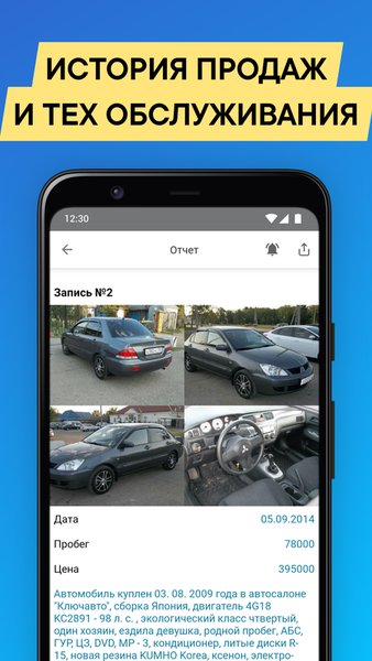 Проверка авто по базе ГИБДД РФ — Автомобили и транспорт, скриншот интерфейса 4