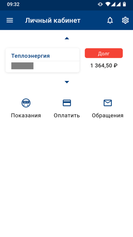 ЭнСер Бизнес — Социальные, скриншот интерфейса 1