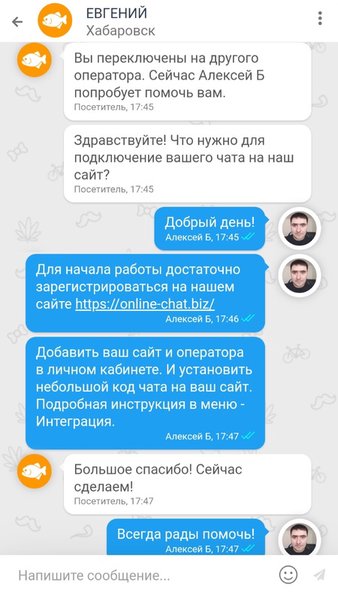 Online-Chat — Инструменты, скриншот интерфейса 3