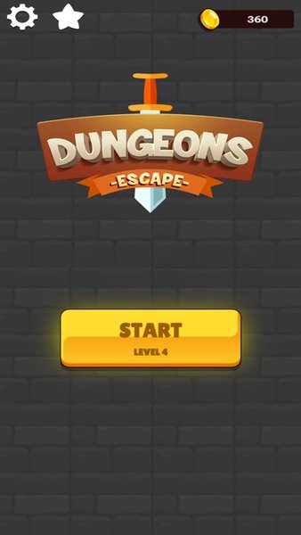 Dungeons Escape — Казуальные, скриншот интерфейса 1