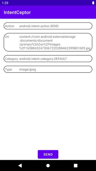 IntentCeptor — Другие, скриншот интерфейса 2