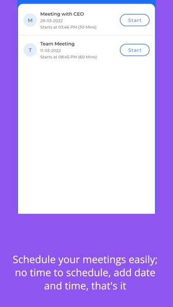 Meetto — Видеовстречи — Бизнес, скриншот интерфейса 4