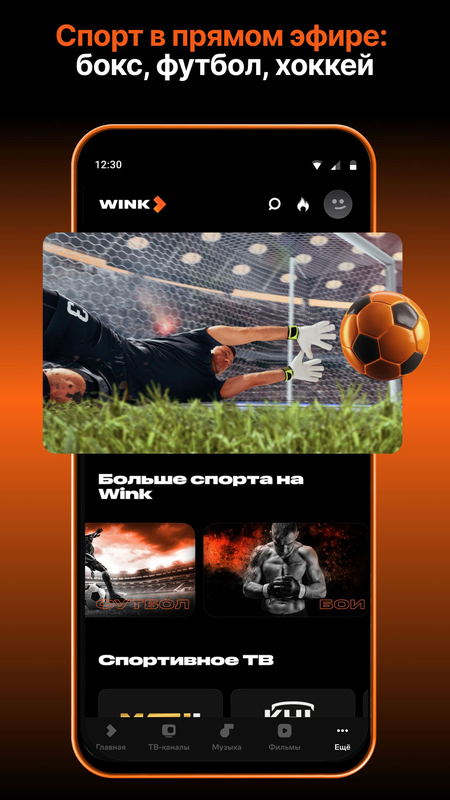 Wink – ТВ, фильмы, сериалы — Развлечения, скриншот интерфейса 4