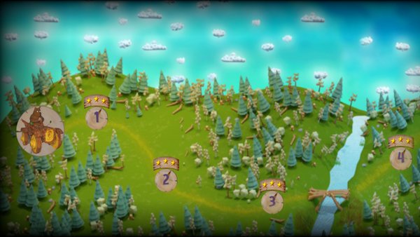 Forest Revenge — Гонки, скриншот интерфейса 1
