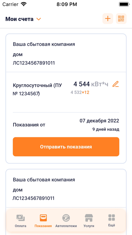 ЕИРЦ СПб/ПСК — Финансы, скриншот интерфейса 1