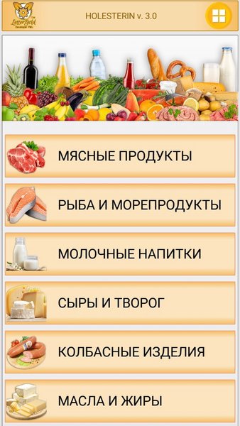 Holesterin 3.0 — Здоровье и фитнес, скриншот интерфейса 5