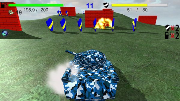 Tank Attack — Военные, скриншот интерфейса 4