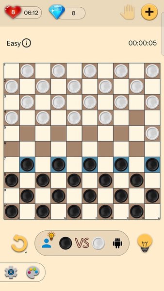 Checkers - Шашки — Настольные игры, скриншот интерфейса 2