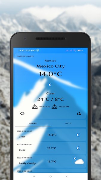  Weather LiApp - Weather — Погода, скриншот интерфейса 5
